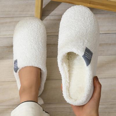Pantoufles d'intérieur d'hiver de haute qualité en feutre Pmoiste à la mode pour hommes et femmes, douces, chaudes, avec coussin en TPR et mousse à mémoire de forme
