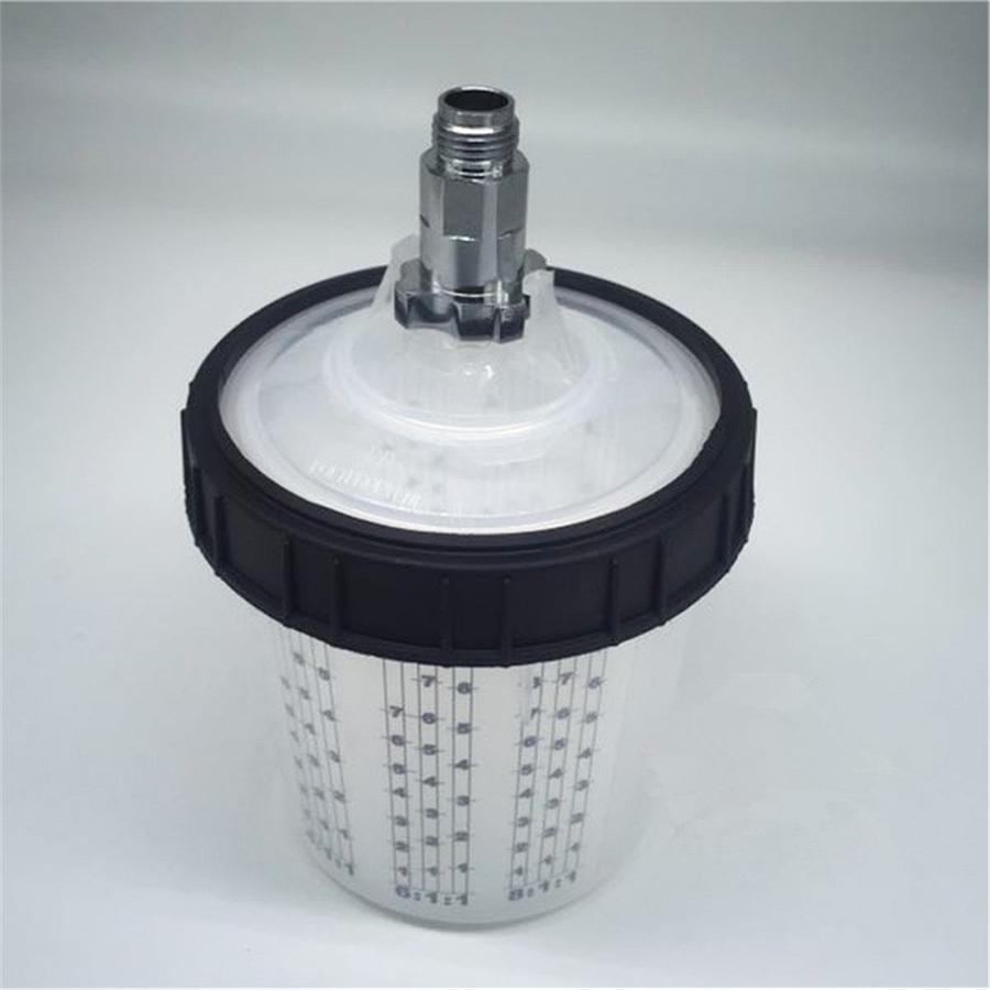 600ML Disposable Paint Cup + G3/8 External Thread Adapter For Spray Gun Connect