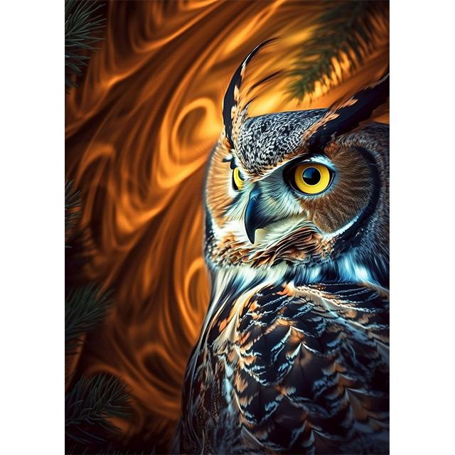 Golden Glowing Animal On Black Background Prints Poster Canvas Painting Modern Wall Art Pictures Living Room Bedroom Home Decor