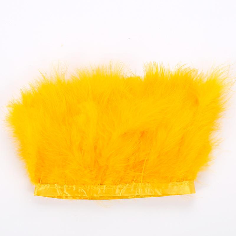 Full Velvet Turkey Feather Cloth Edge Diy Feather Headdress Corsage Decorative Material Feather Clothing Accessories