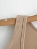 2024 Spring/Summer U-Neck Slim Fit Sleeveless Tank Top: Women's Solid Color Bodycon Camisole