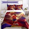 Set Lenzuola Stampato Yamal 3 Pezzi Traspirante Copripiumino con Federe Biancheria da Letto Decorativa per Camera da Letto Casa