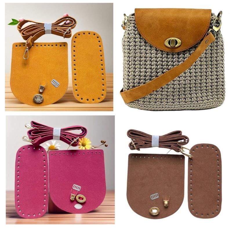 Verstelbare Riem PU Leer Tas Bodem Knutselbenodigdheden Voor Handgeweven Schoudertas DIY Crossbody Schoudertas Naaien