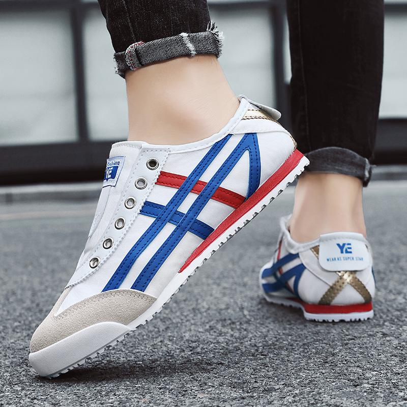 Venda imperdível Sapatos casuais masculinos clássicos Tênis de lona respiráveis Tênis masculinos Superstar brancos Sapatos baixos Tênis leves de grife para homens