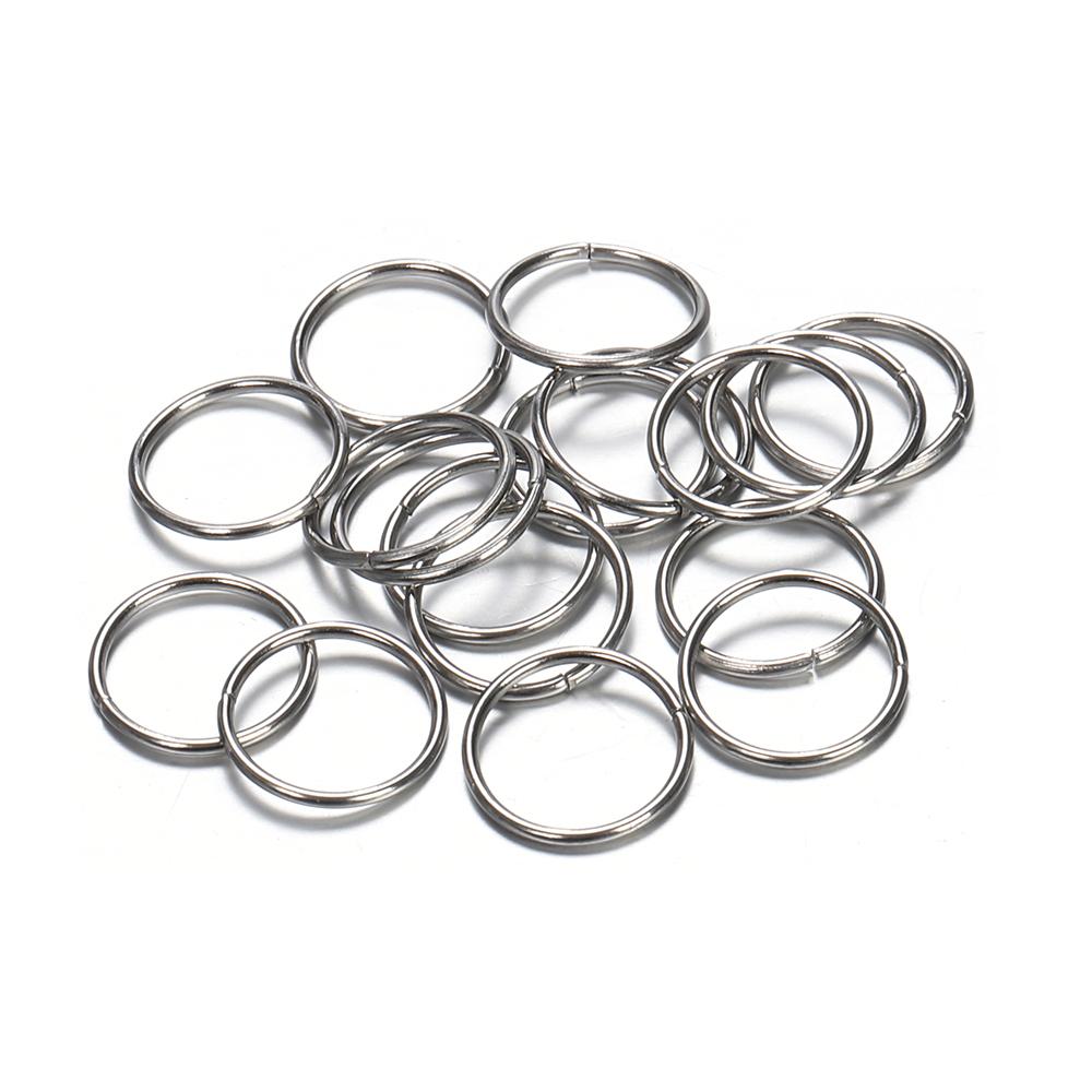 200pcs/lot Stainless Steel Open Jump Rings Bracelet Necklace Earring Pendant Connectors for Jewelry Making Components Crafts DIY