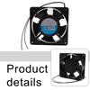 Thermal Axial Fan for Fireplace Cassette Systems Robust Metal Construction for Heat Circulation in Diverse Heating Applications