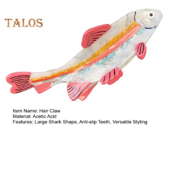Shark Shape Hair Claw Women Thick Hair Back Head Shower Hair Clip Non-Slip Hair Accessories Hair Styling Tools