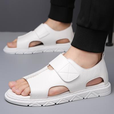 Moda Estate Sandali Uomo Britannici Stile Classico retrò business Scarpe in pelle da Gentleman per Ufficio Quotidiano Tempo libero Turismo Camminata