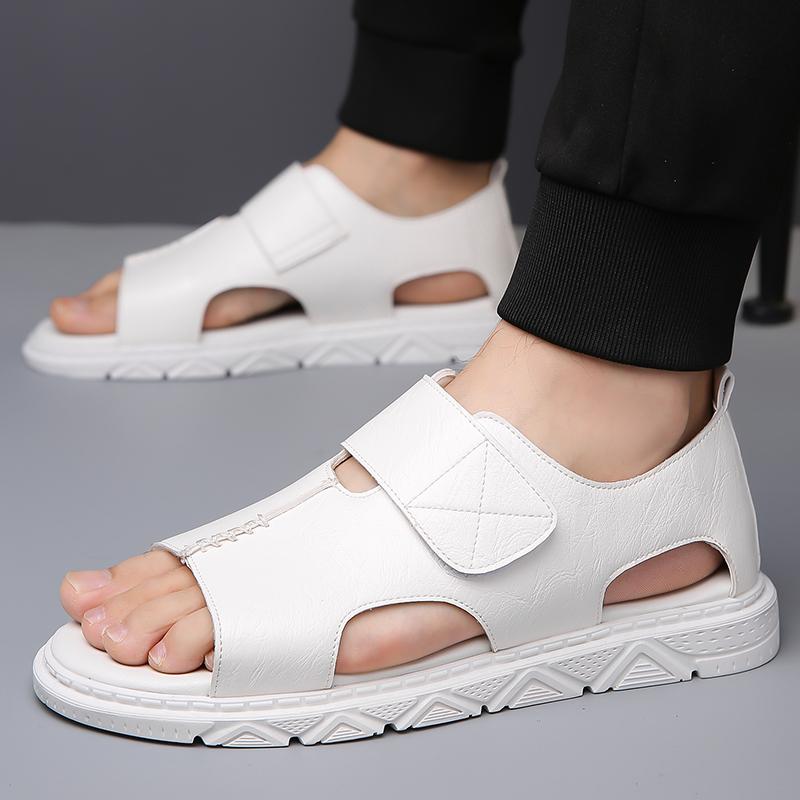 Summer High Quality Leather Men's Sandals Outdoor Casual Handmade Comfortable Minimalist Design Soft Beach Sandals Shoes