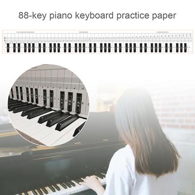 88 Keys Piano Chord Chart 1:1 Clear Printing Beginner Piano Finger Practice Keyboard Guide Teaching Aid Keys Chart
