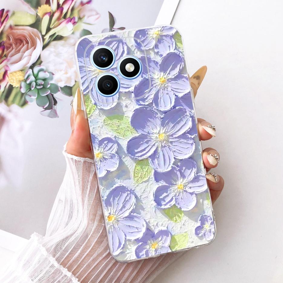 For Honor X8d 4G Case Cool Fashion Painted Cover 6.77'' Soft Silicone Phone Case For Honor X8d X 8d HonorX8d 4G Back Cover Coque