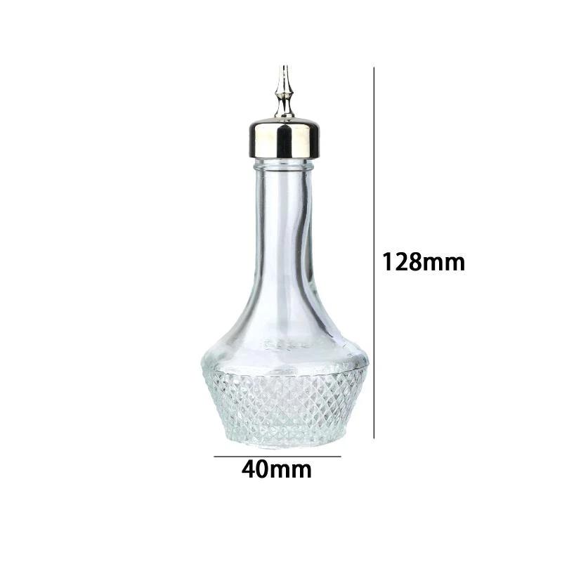 Bitters Bottle With Spout 50ml Shatterproof Clear Glass Portable Professional Bar Tool for Professional Bartenders