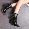 Sexy Ankle Boots Women Pumps Shoes for Autumn Pointed Toe 8cm Thin High Heels Women's Boots Custom Botas De Mujer WSH4137