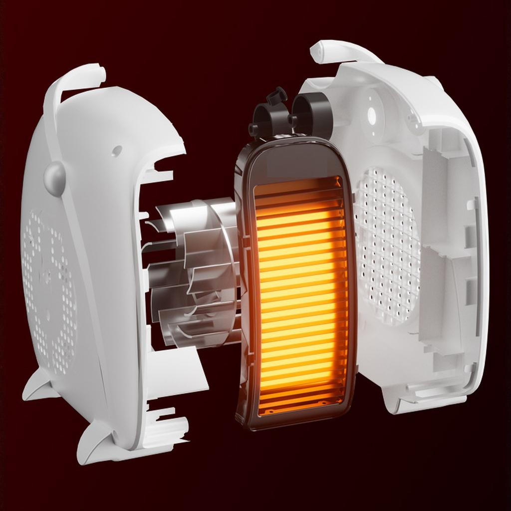 Portable Electric Space Heater Quiet Heater for Home Bedroom Desktop