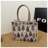 Linen Bag Hand-painted Cotton Sacks Jute Portable Imitation Sacks Linen Bags Shopping Bags Laminated Bags