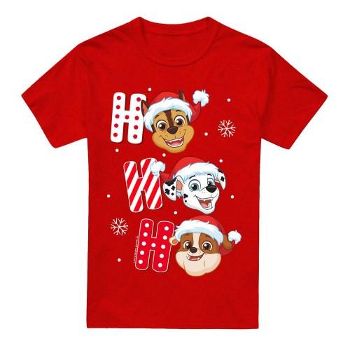 Paw Patrol Unisex Adult Santa Hat Christmas T-Shirt