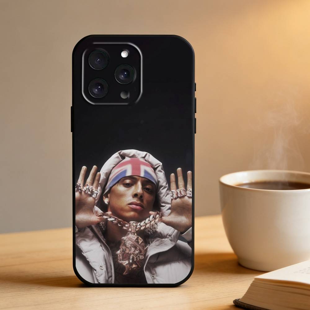 Central C-Cee Uk Rapper  Phone Case For iPhone 17 16 15 14 13 12 Max Plus Silicone Black Cover