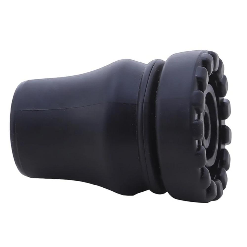 2pcs Rubber Crutch Cane Bottom Pads Anti-Skid Trekking Pole Bottom Cover Hiking