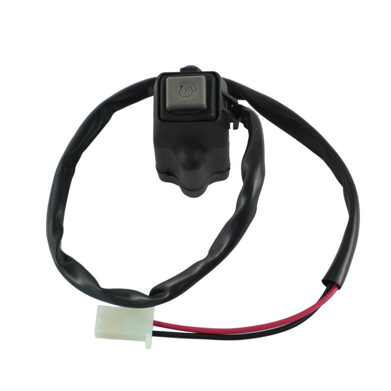 7/8" Motorcycle Power Ignition Start Switch Button With Square cannula Connector For Yamaha Honda Motorbike ATV Dit Bike