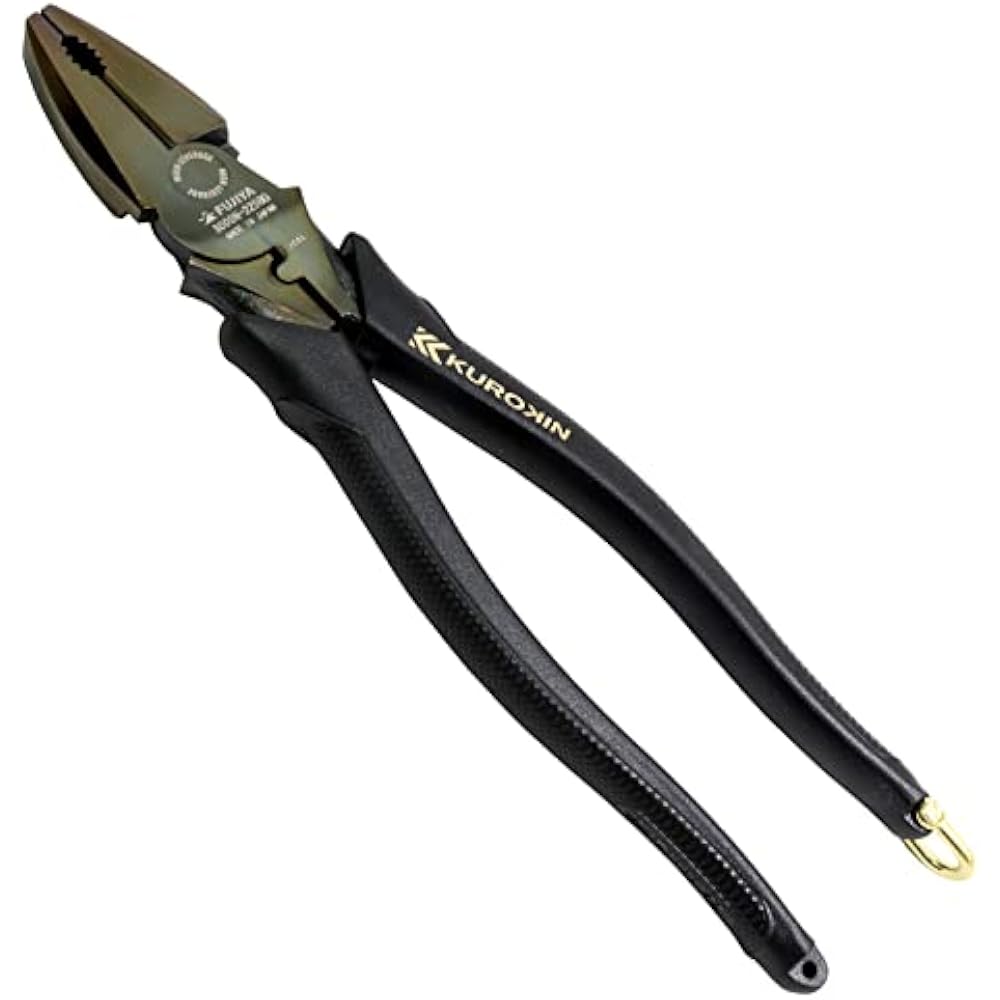 Fujiya (Fujiya) eccentric power pliers (black gold, with shackle) 225 mm eccentric rod for easy c...