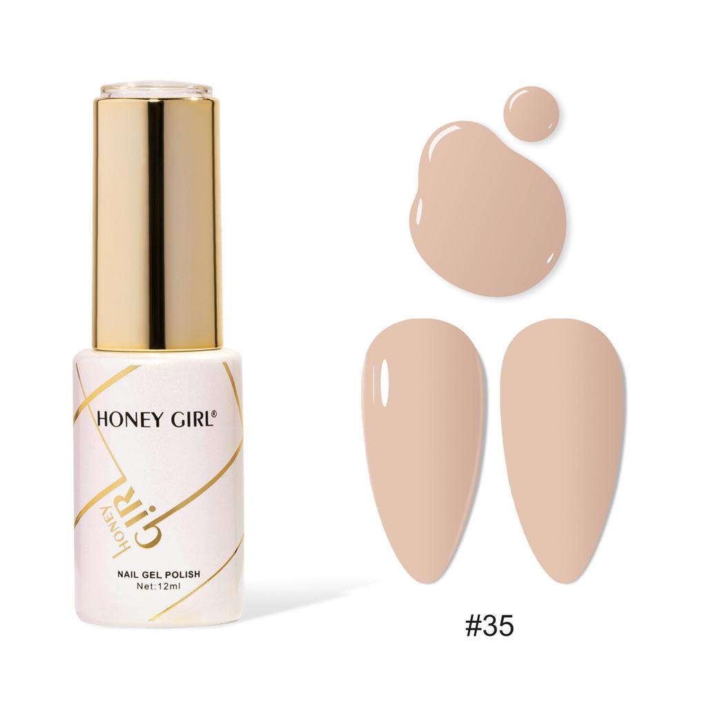 Honey Girl Versatile Nail Gel Set: 160 Mini Bottles in Internet Celebrity Styles, Shades 31-40, for a Whitening Effect.