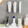 Toothpaste Holder - Wall-mounted Bathroom Storage Hook Without Drilling - Simple Design for Washbasin - Compact Toothpaste and Soap Rack