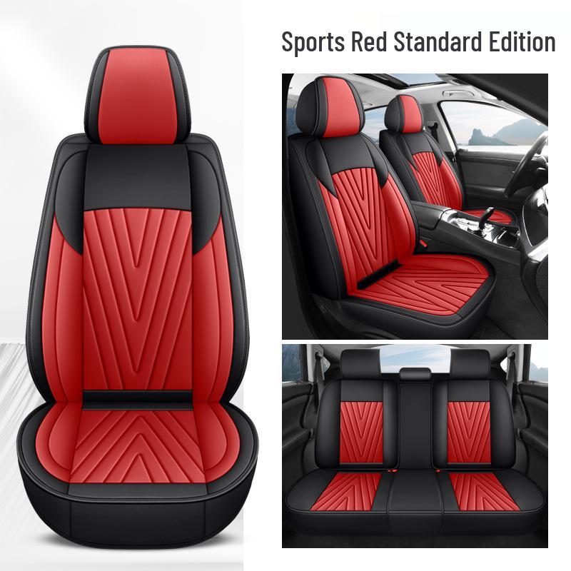 Universal All-Season Leather Car Seat Cover and Cushion