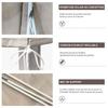 Housse pour parasol déporté kaki - polyester 250 g/m², fermeture éclair et cordon de serrage, protection UV