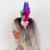 Handgefertigte weiche Feder Kopfschmuck Karneval Halloween Blumiges Stirnband Rose Angepasste Farbe Benutzerdefinierte Größe Hochzeitsgeschenke Partys