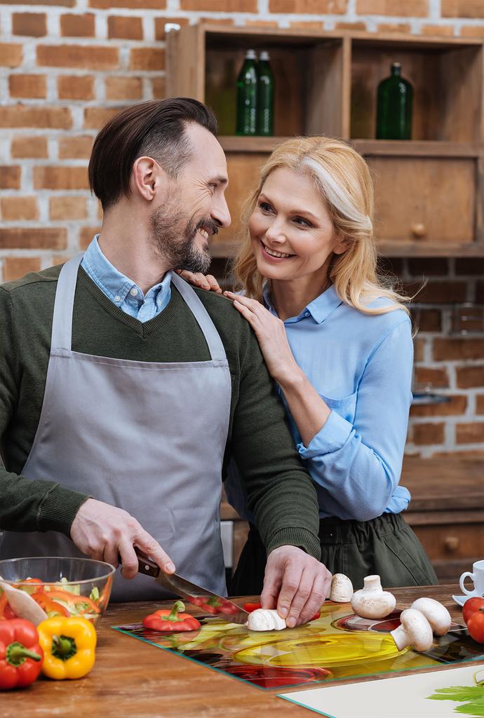 SZKLANA PŁYTA OCHRONNA NA KUCHENKĘ 70x52 WINO
