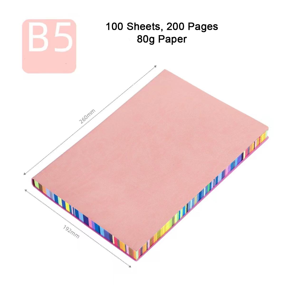 

(Можливе гравіювання логотипу) Кольоровий учнівський зошит формату A6/A5/B5, шкіряний діловий блокнот, журнал записів зустрічей, щоденник, розлінована внутрішня сторінка, довідник B5