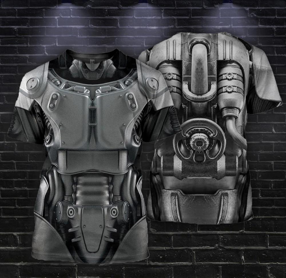 Knight Armor 3D Print T-Shirt Knights Templar Harajuku Short Sleeve Casual Unisex Summer Shirt Dropshipping