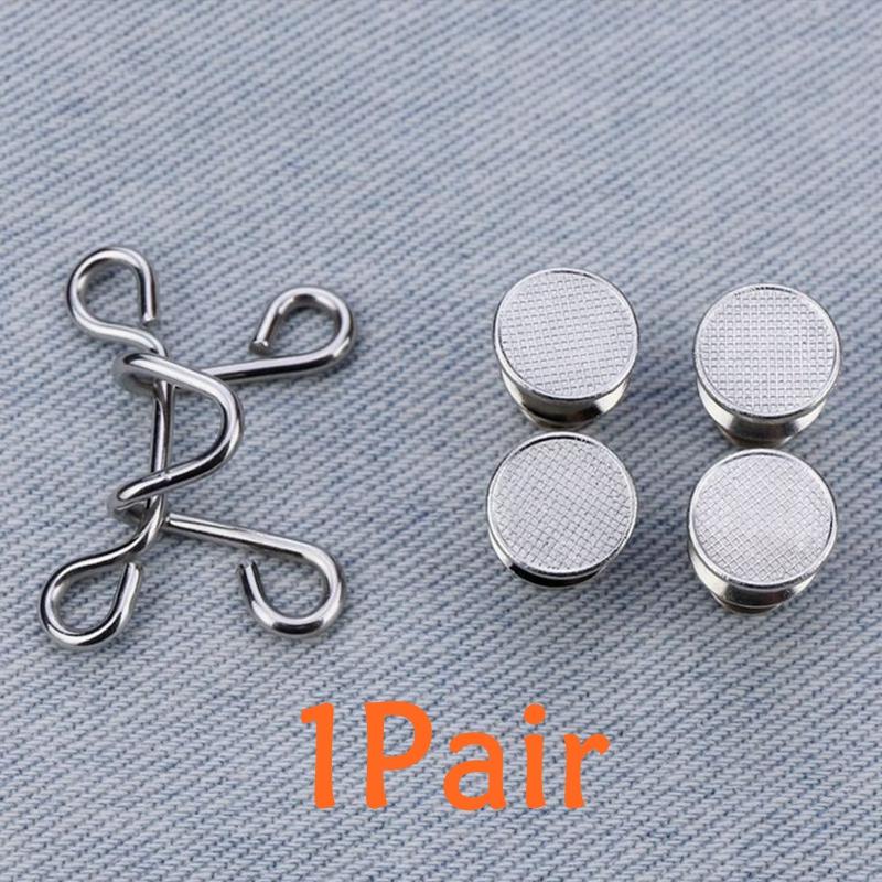 Jeans Waist Retraction Buckles Convenient Jeans Resize Buckles Adjustable Metal Buckles Jeans Skirt Trousers Accessories