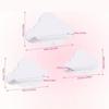 Children's Bookshelf, White Cloud Pattern, Wall-mounted Shelf, Suitable For Decorating Children's Rooms, Living Rooms, Studies