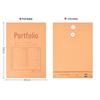 RYZH Kraft Paper A4 Archive Document Bags (100-Pack)