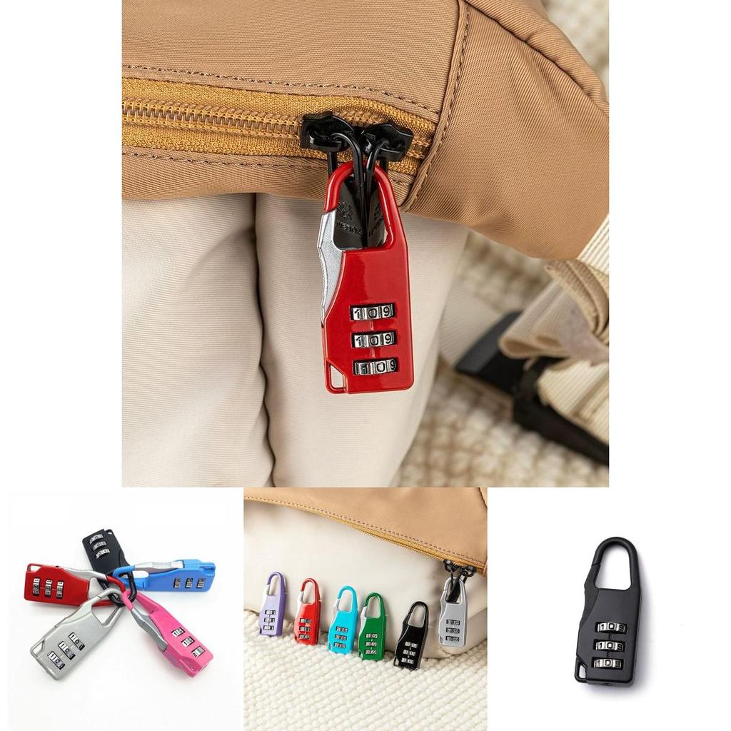 Colorful Mini Zinc Alloy Combination Lock For Suitcase Zippers Modern Style