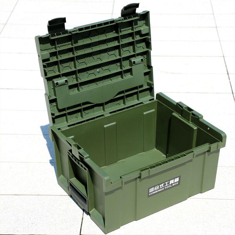 Combined Toolbox Plastic Large-capacity Storage Box Professional Maintenance Household Car Tools Organizer Portable Tool Case