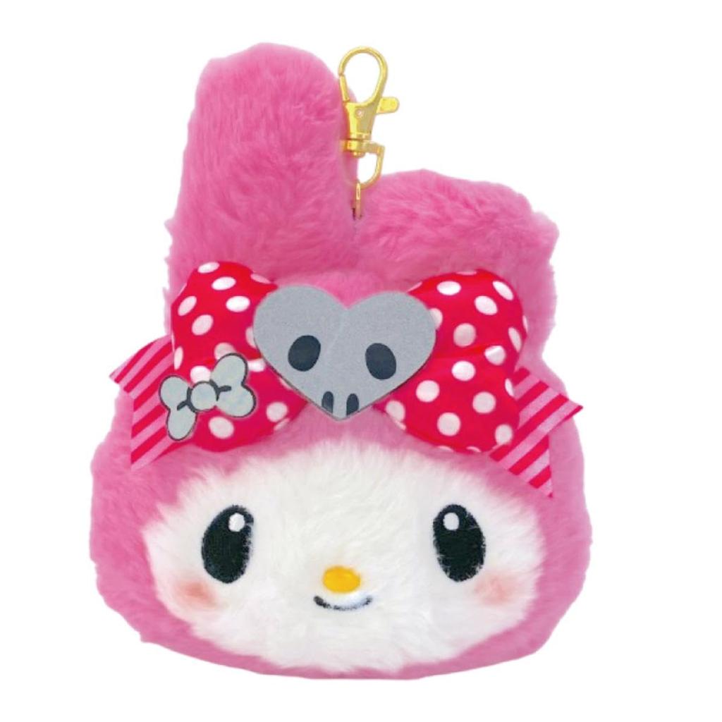 Nakajima Corporation Sanrio Characters Pink Black Party Face Pass Case My Melody x W14 x D6cm 205292-25 H16.5