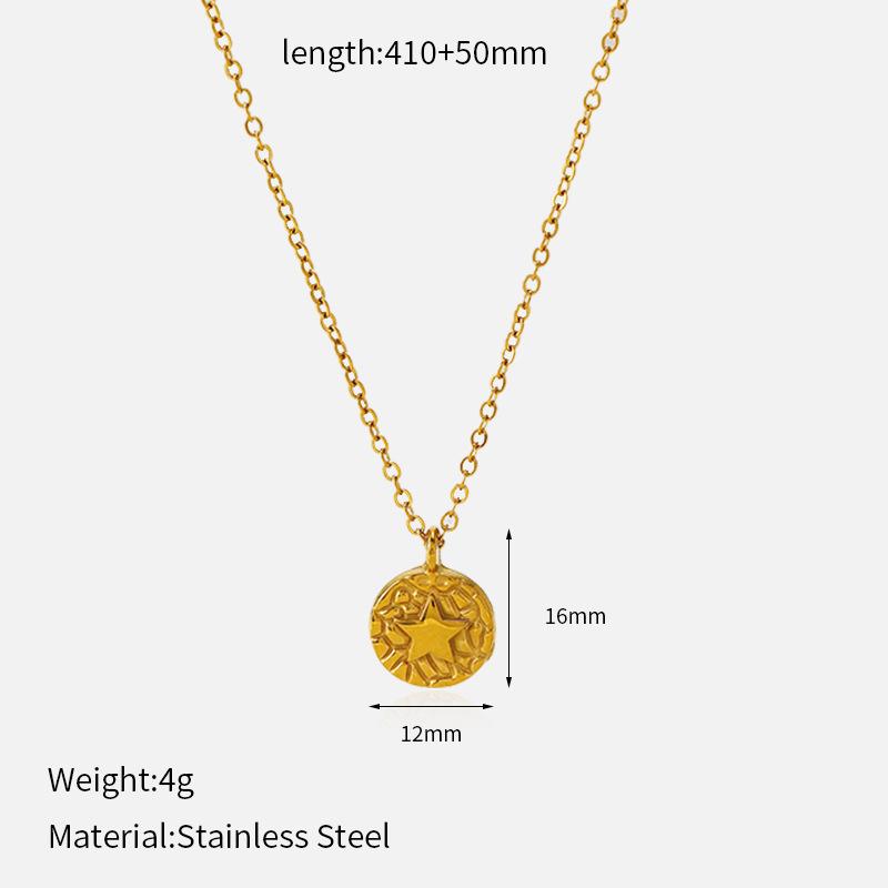 

INS Style 18K Gold Stainless Steel Necklace For Women Luxury Premium Sweater Chain Tarnish Free Clavicle Chain Jewelry 4