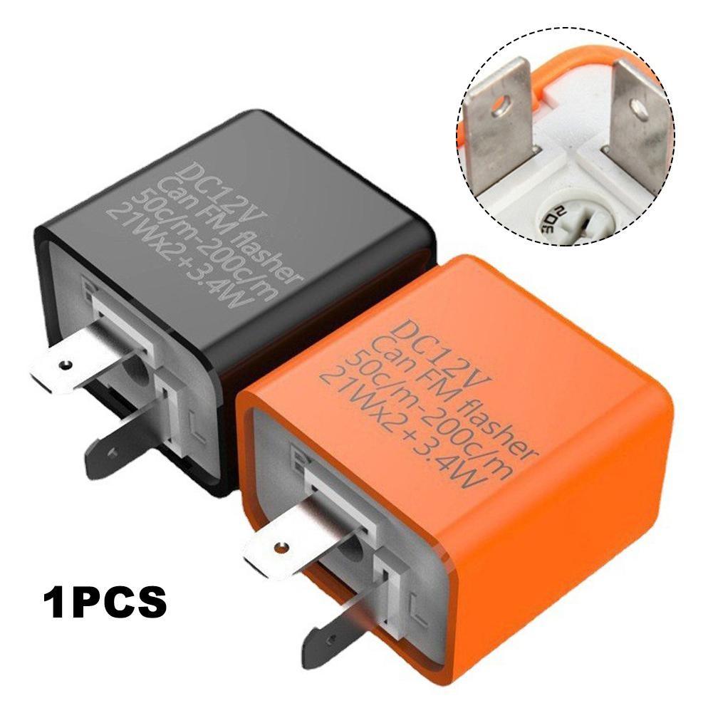2 Pin Electronic LED Flasher Relay Adjustable Speed Turn Signal Fast Flash