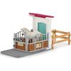 Box mit reinrassigem englischem Hengst, Erweiterung für Schleich Stall für Kinder, Schleich 42569 HORSE CLUB, ab 5 Jahren