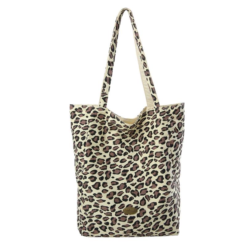 

Double-Sided Tote Bag Leopard Women s Lightweight Commuter Large Capacity Crossbody Bag бежевий