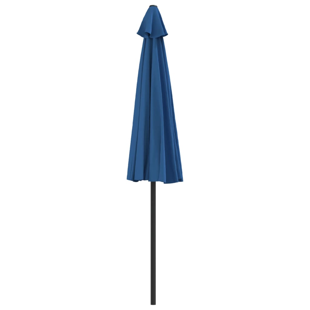 Balcony Sun Umbrella with Aluminum Pole Blue 270 X 144 X 222 Cm Semi Circular