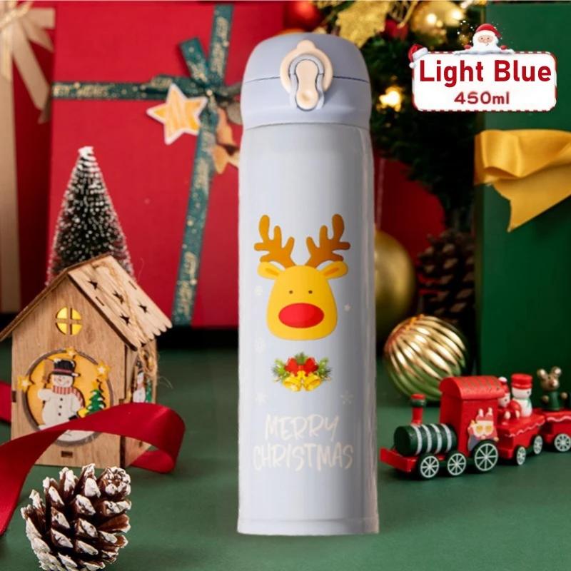 

Portable 304 Stainless Steel Water Cup High-Appearance Household Vacuum Thermos for Men Women Classic New Year Christmas Holiday 450ML