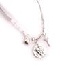 Les Trésors De Lily [J7779] - Designer-Halskette 'Love' silberweiß