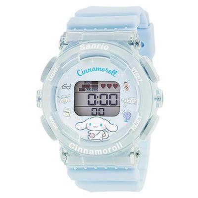 Sun Flame Co., Ltd. J-Axis Sanrio Cinnamoroll Digital Watch with Backlight and Alarm Function, CR3C0003-CN, Girls' Blue