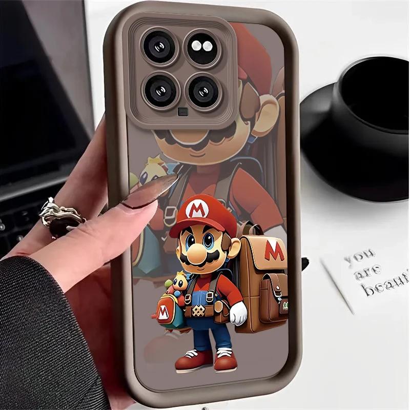 Super M-Marios Bros Case for Xiaomi Mi 14 13 13T 12 12T 11 11T Pro Lite 12X 12S POCO F6 F5 X5 X3 NFC Soft Silicone Cover Funda