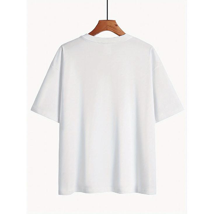 Spring and Summer Women's tops Vintage style Letters Number 1889 CALIFORNIA LOS Fashion Wear Pure Cotton Short Sleeve Leisure Round Neck Women's