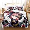 New SPY×FAMILY Bedding Set Anime Quilt Cover Single Double Queen King Size With Pillowcase Boys Girls Bedspread 3D Print Anime
