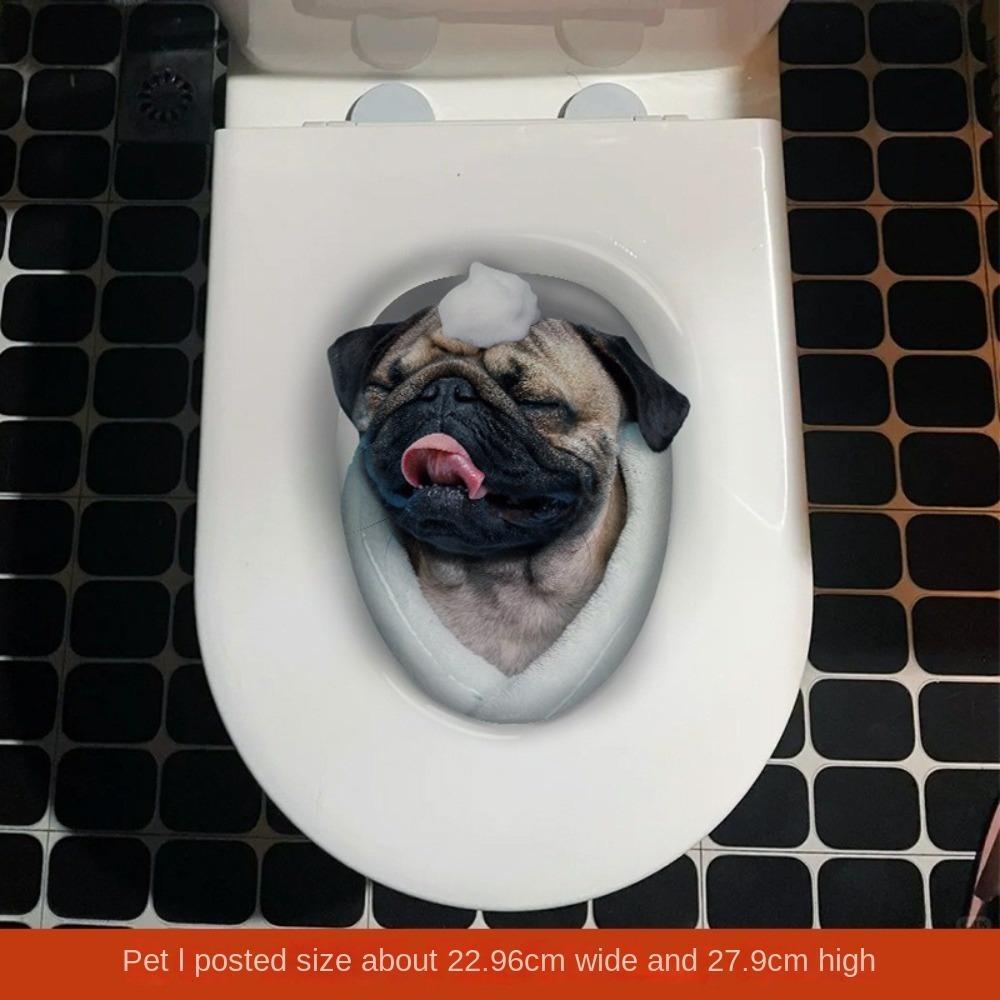 

ПВХ Наклейка на стену Самоклеящиеся Наклейки на сиденье унитаза Смешные наклейки на унитаз Домашнее украшение 10